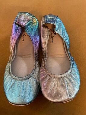 The Storehouse Flats Northern Lights Iridescent Metallic Leather Flats 7